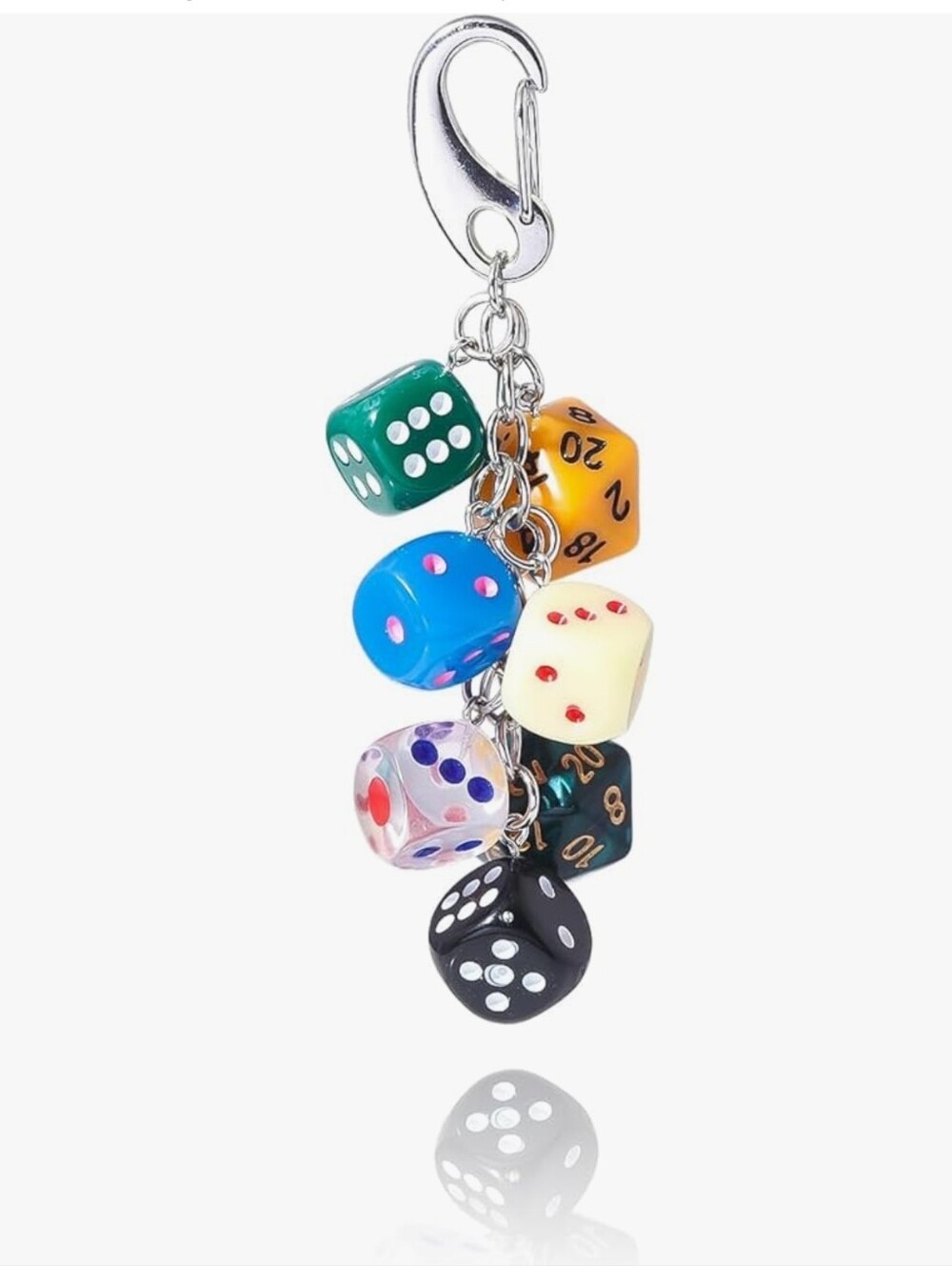 Dice Bag Charm Keychain NWOT